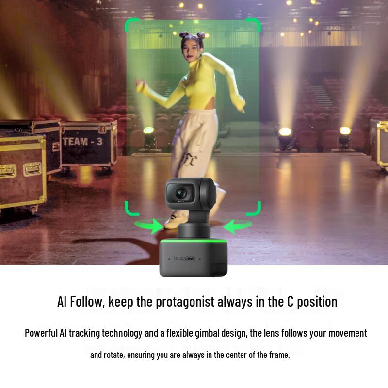 Insta360 Link 4K AI Gimbal Webcam