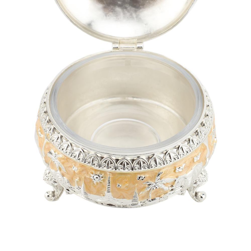 2pcs Glass Sugar Pot Zinc Alloy Sugar Container Sugar Bowls Decorative Sugar Bowl  Bar Use