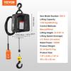 2-in-1 Portable Electric Hoist Power Winch 499 kg Wired Remote Control