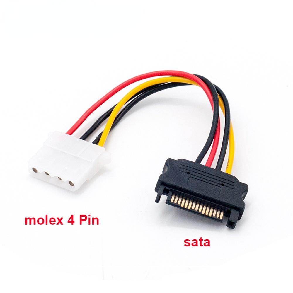 

4-контактный Molex IDE на 15-контактный SATA кабель питания мужчина к женщине SATA удлинитель жесткий диск диск кабель питания адаптер для ПК 20CM оранжевый