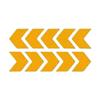 10Pcs Arrow Shaped Reflective Stickers Strong Car Reflective Tape Night Visibility Reflective Arrow Decals Adhesive Warning S
