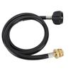 4ft Propane Adapter Hose 1lb To 20lb Propane Convert Hose with QCC1 Type Brass Connector for Gas Cylinder Grill Stoves