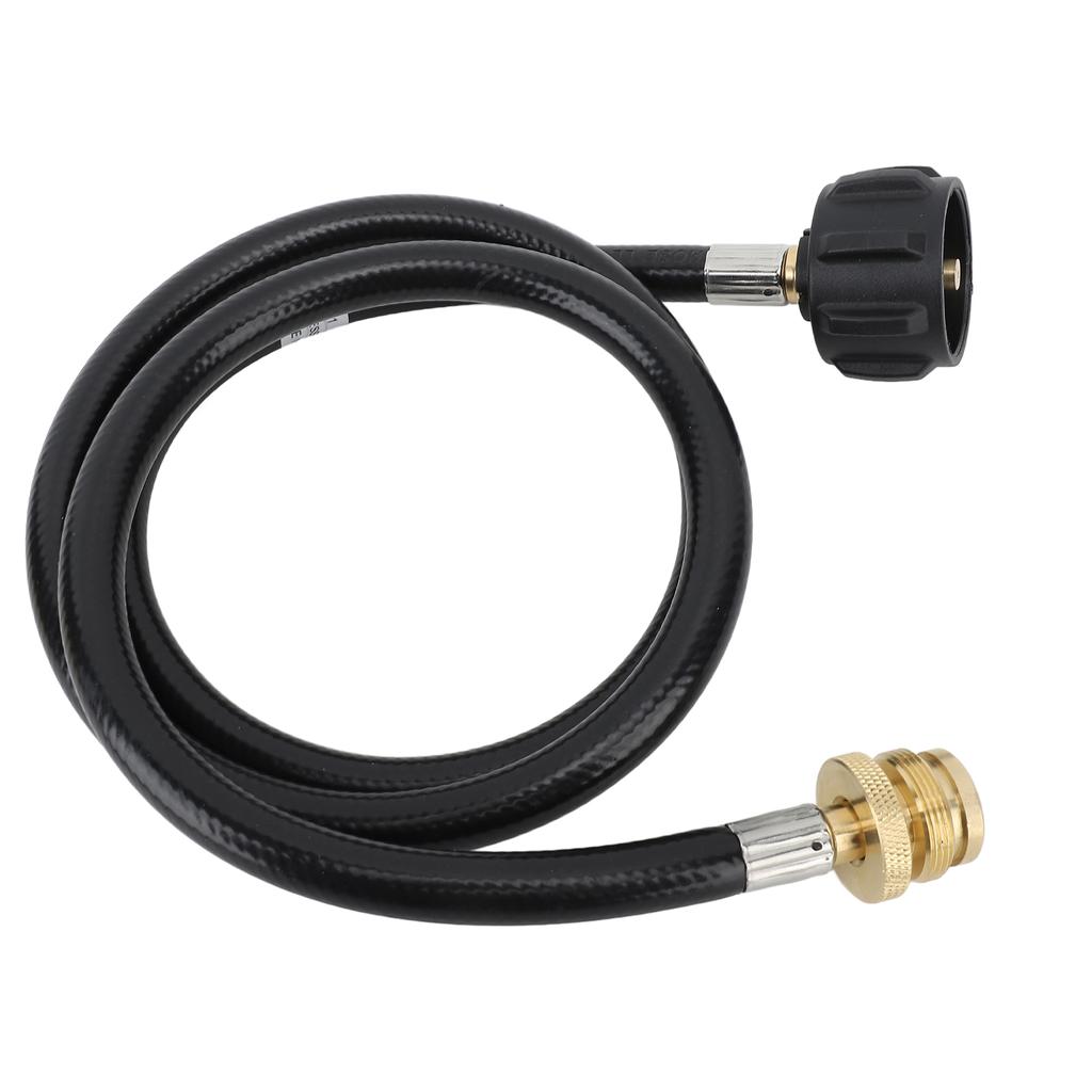 4ft Propane Adapter Hose 1lb To 20lb Propane Convert Hose with QCC1 Type Brass Connector for Gas Cylinder Grill Stoves