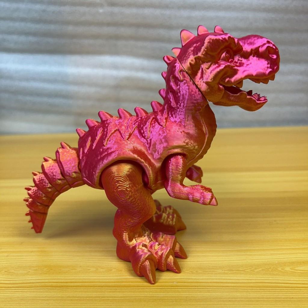 Dinosaur Toy 3d Printed T Rex Kids Creative Multihued Articulated Decor Model For Children