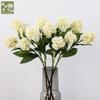 Single Wooden Hydrangea Fake Flower Interior Decoration Ornament Floral Arrangement, Wedding Simulation Snowball Flower