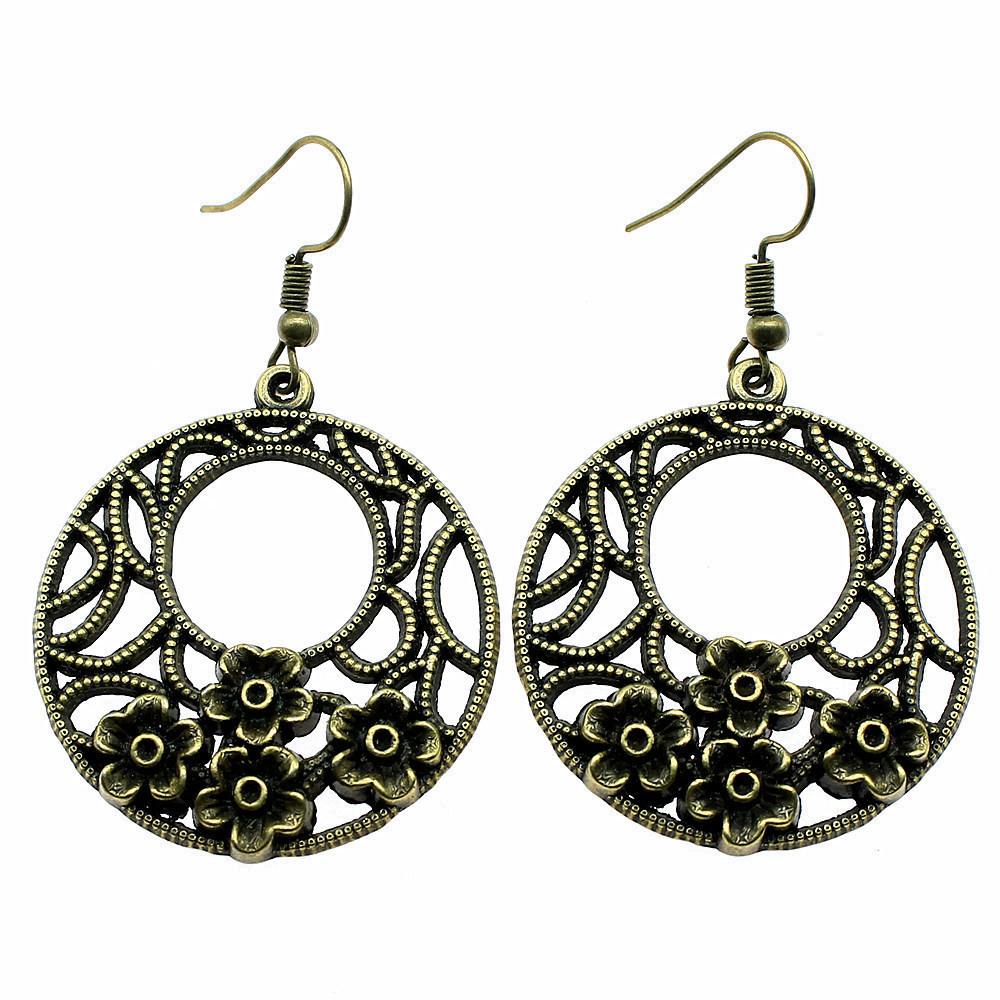 Süße Bestseller Böhmische Blume des Lebens Ohrringe Statement Abschlussgeschenk für Partys
