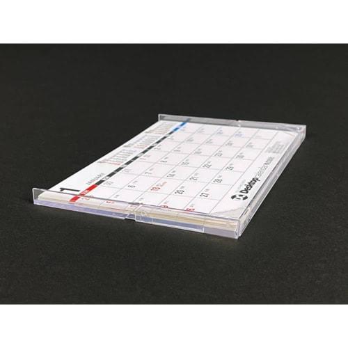 Just Corporation [100-Pack] J-101 Calendar Case, Desk Calendar Stand, Trading Card Display Stand, Photo Stand, Plastic