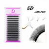 Five-Leaf Clover False Eyelashes: New Style with Natural Thick Density and Powder Case