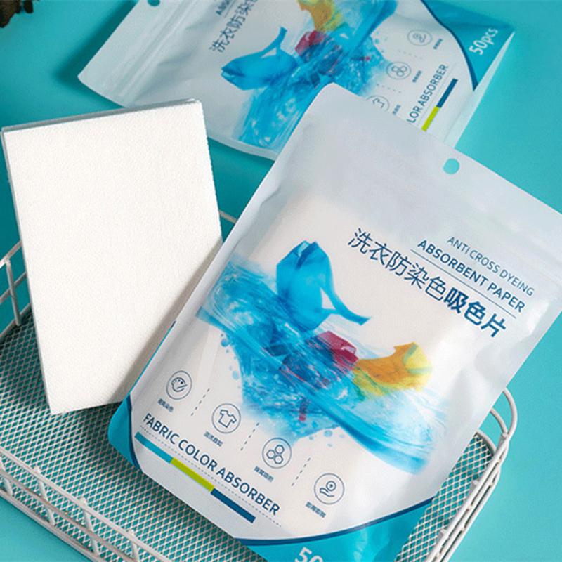 Anti-Staining Laundry Tablets Laundry Paper Clothes Sheets Anti-String Mixing Color Absorption Washing Household Merchandises
