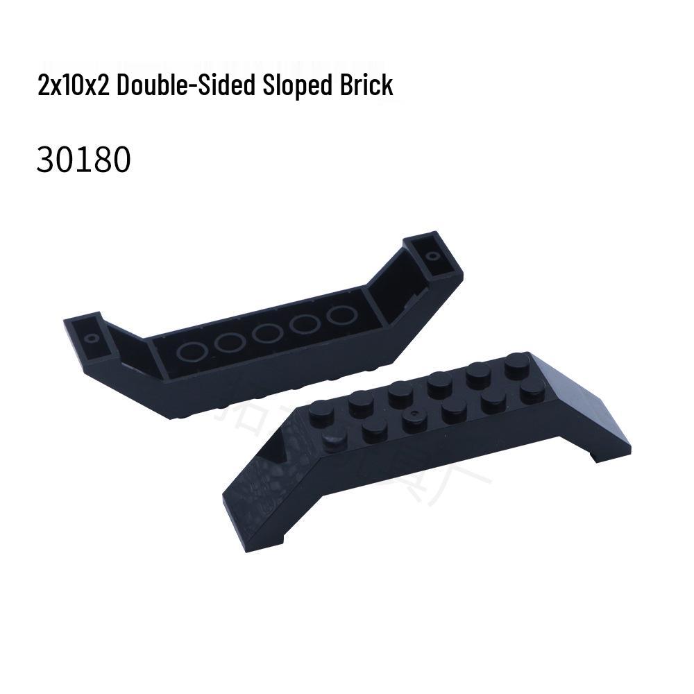Подходит для LEGO 30180 Маленькие двусторонние скосы 2x10x2 чёрный