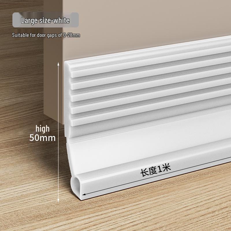 Self-Adhesive Door Bottom Seal: Soundproof, Windproof, Waterproof, Cockroach-Proof, and Anti-Theft Barrier