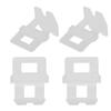 100PCS Tile Leveling System Clips FG4 Type Tiles Leveler Spacers Floor Construction Tool