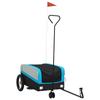 VidaXL Bicycle Trailer Black and Blue 30 Kg Iron 94058