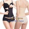 Luxurious Hourglass Waist Cincher: Abdominal Binder with Breast Support, 10 Steel Bones, 4 Rows, 13 Hooks for Postpartum Body Shaping.