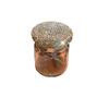 Diamond-Studded Gold Bean Storage Glass Bottle - Transparent, Mini, for Small Items, Sealed