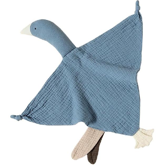 Хлопковое одеяло-обнимашка для мальчиков и девочек, Кремовое с гусем, Мягкое детское одеялко-компаньон, Муслиновое хлопковое одеяло, Дышащее одеяло-обнимашка, Отличное