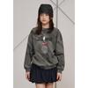 Bluetail Charcoal Grey Oversized Sweatshirt Aaa1ts01cg