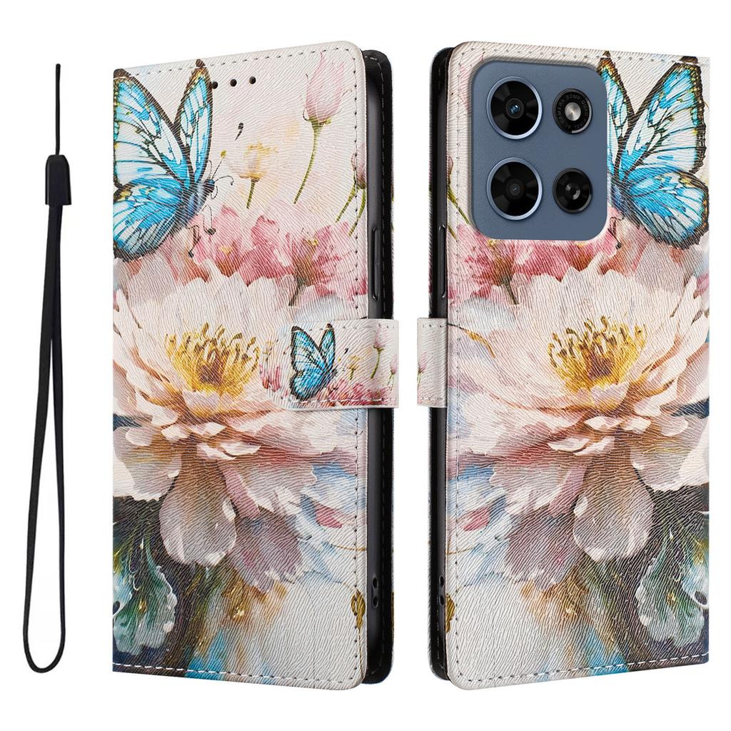 For Nothing Phone 4APro Painted Flower Cartoon Flip Card Leather Case CMF Phone 2Pr