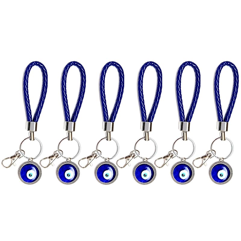 

[AirAkl] 6 piece set Nazar Bonjuu amulet blue eyeball amulet pendant keychain