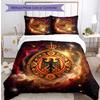 Belgium Football Printed Bedding 3 Piece Set Cozy Breathable Bed Cover Set As Housewarming Holiday Gift