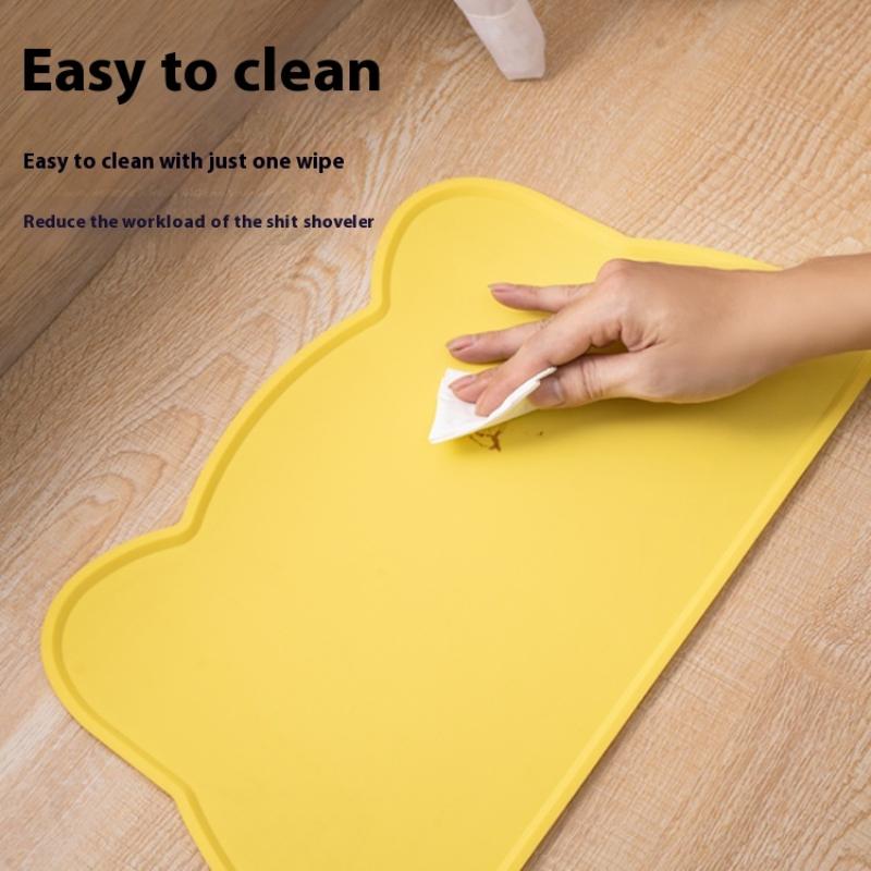 Pet Waterproof Mat Dog Cat Bowl Mat Silicone Non-Slip Pet Feeding Mat Dog Eating Bowl Tray Cushion