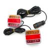 1Set 12V EN 7Pin 10m Universal Rear Towing Tail Light LED Trailer License Number Plate Reflector Turn Signal Light Brake Lamp