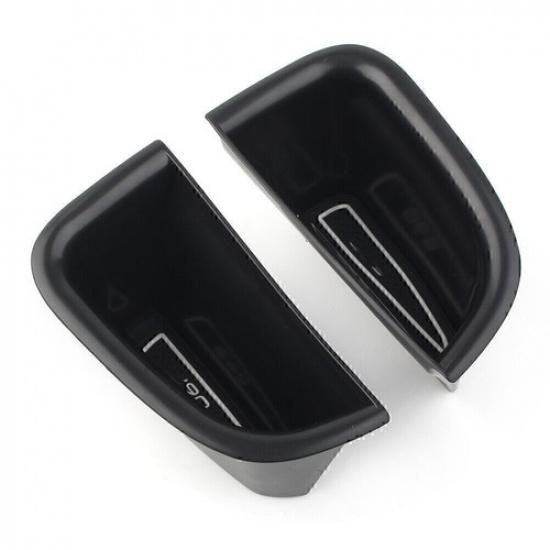 2Pcs Car Front Door Handle Armrest Storage Box Tray Bin For Volvo S90 2017-
