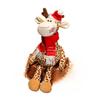 Kawaii Christmas Giraffe Plush Doll Santa Hat Long Neck Giraffe Plush Toy Home Decoration for Boys and Girls Christmas Gifts