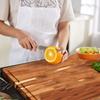 Tábua de Corte Extra Grande Fashionwu 60 cm para Cozinha, Tábuas de Corte de Madeira Grandes de 24 x 18 Polegadas com Canaleta para Suco, Bloco de Açougueiro Espesso de 1,2"