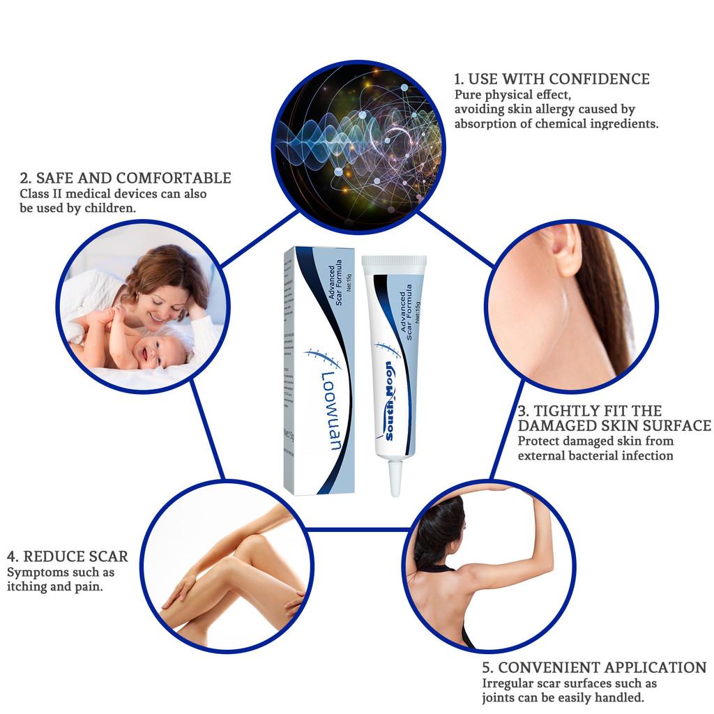 South Moon Scar Healing Gel With Soothing Formula For Burns Surgical Scars And Keloids