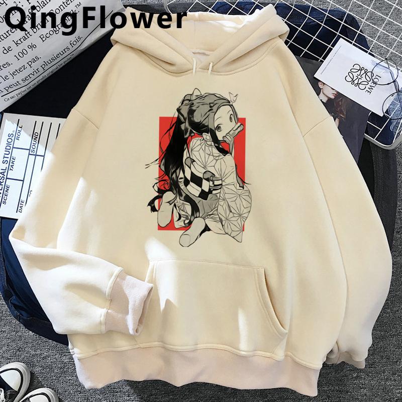 Drăguț Demon Slayer Anime Hanorac pentru femei Rengoku Kyoujurou Estetică Kawaii Kimetsu No Yaiba Nezuko Hanorac unisexga pentru femei