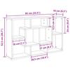 Minimalist Creative Shelves, Display of Books, Decorations, Plants, Ledge for Storage and Decoration, 85x16x52.5 Cm