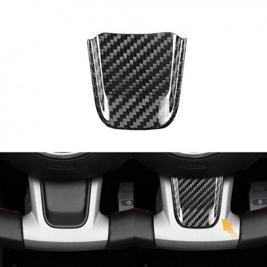 Real Hard Carbon Fiber Steering Wheel Chin Cover For Fiat 500 Abarth -