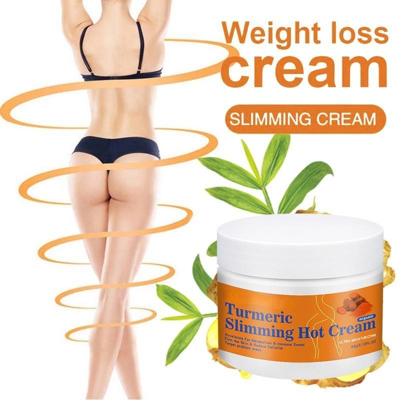 Turmeric Slimming Hot Cream Body and Abdomen Fat Burning Weight Loss Anti-Cellulite Slimming Cream Body Shaping Massage Loss Cream