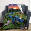 Minecraft Blanket Soft & Cozy Great for Office Chair Picnics Couch All-Season Use Digital Print Ideal Gift for Friends Family Couples Picnic