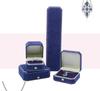 Octagonal Velvet Wedding Jewelry Box for Rings, Necklaces, and Earrings