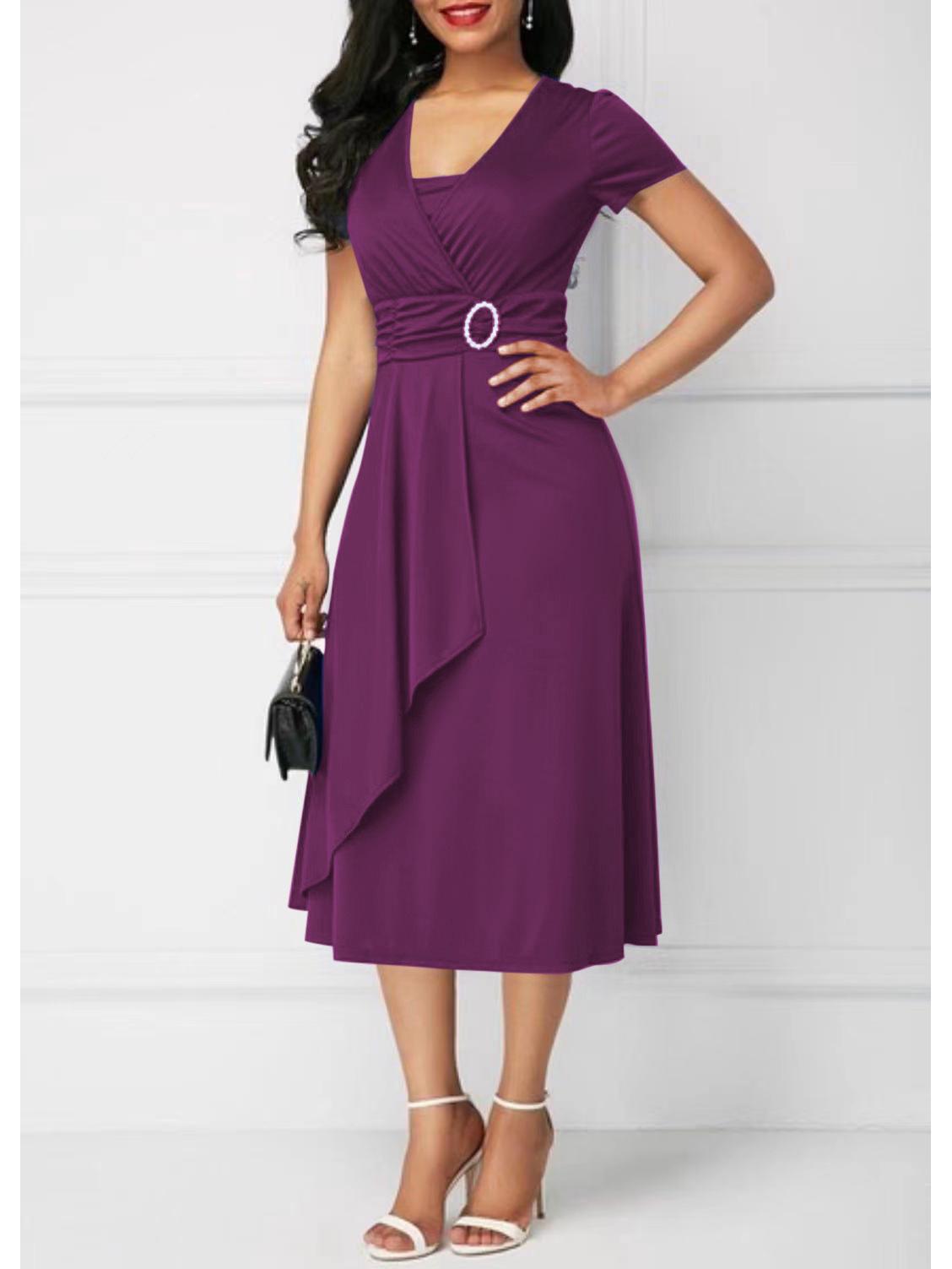 

Вечернее платье с асимметричным V-образным вырезом: Модный, независимый стиль XXL