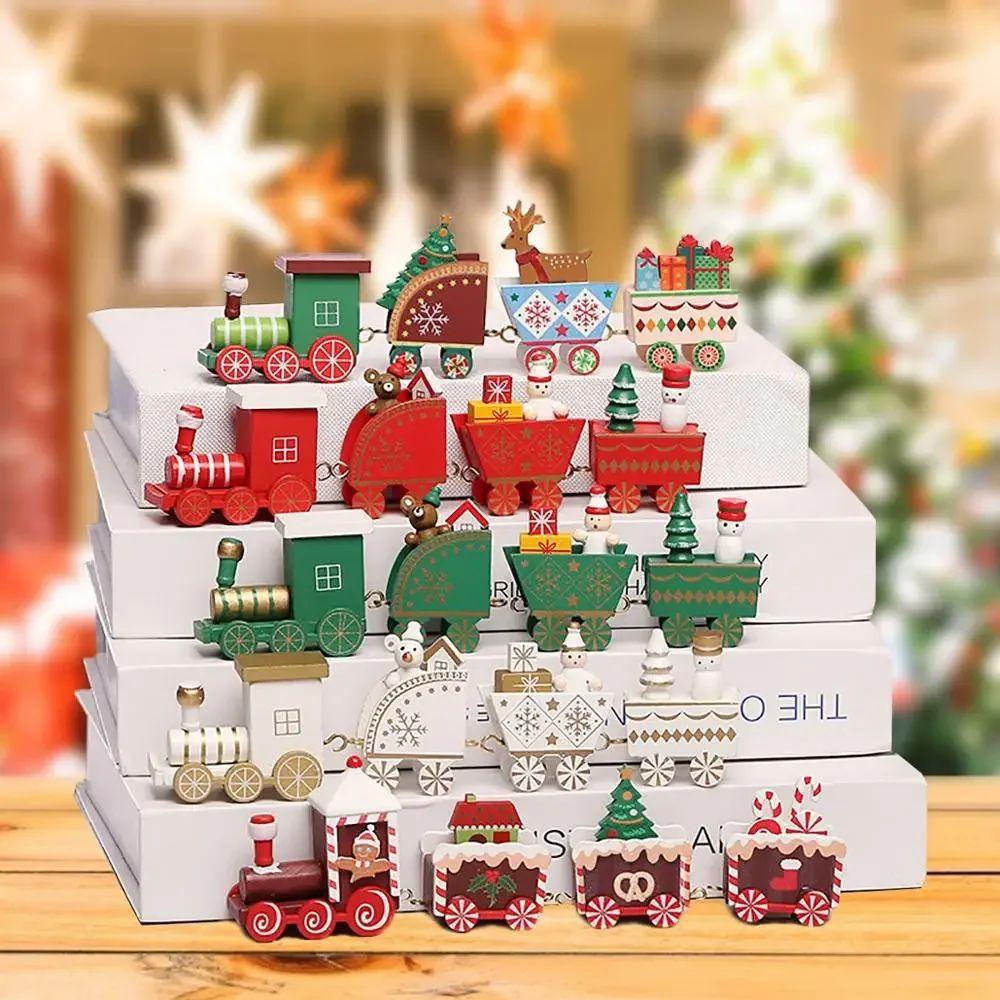 Christmas Train Merry Christmas Decorations For Home 2026 Cristmas Ornament Xmas Navidad Noel Gifts Happy New Year 2026 Gifts
