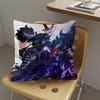 Oreiller Anime Solo Leveling Oreiller Anime Housse de Coussin de Tête de Canapé Lit Housse de Coussin 45x45 cm Mode