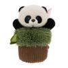 Monkey Panda Parrot Potted Plant Plush Toy Stuffed Animal Doll Decoration Gift