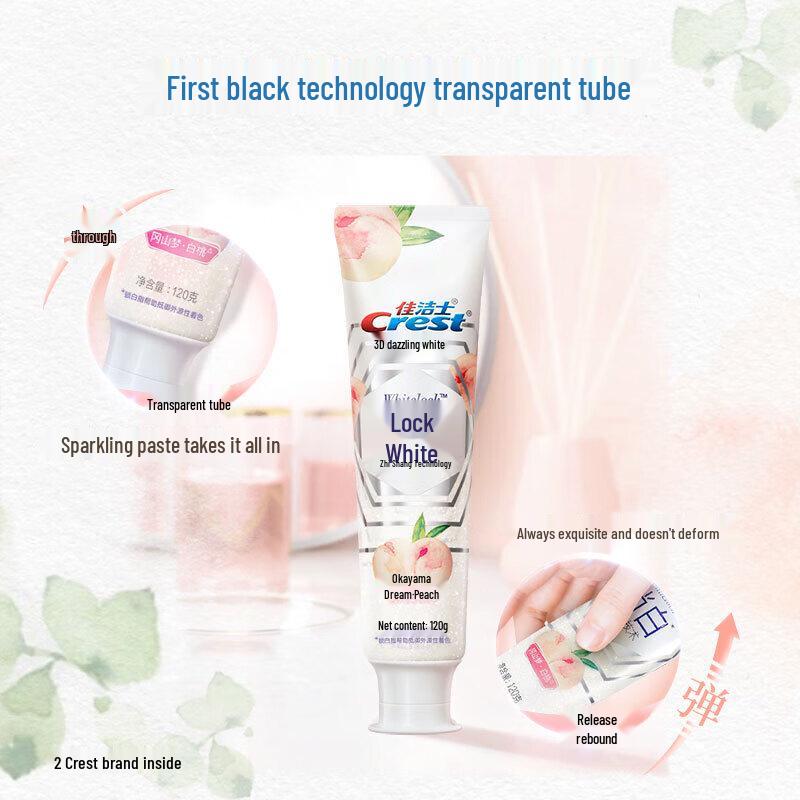 Crest Okayama White Peach Whitening Toothpaste