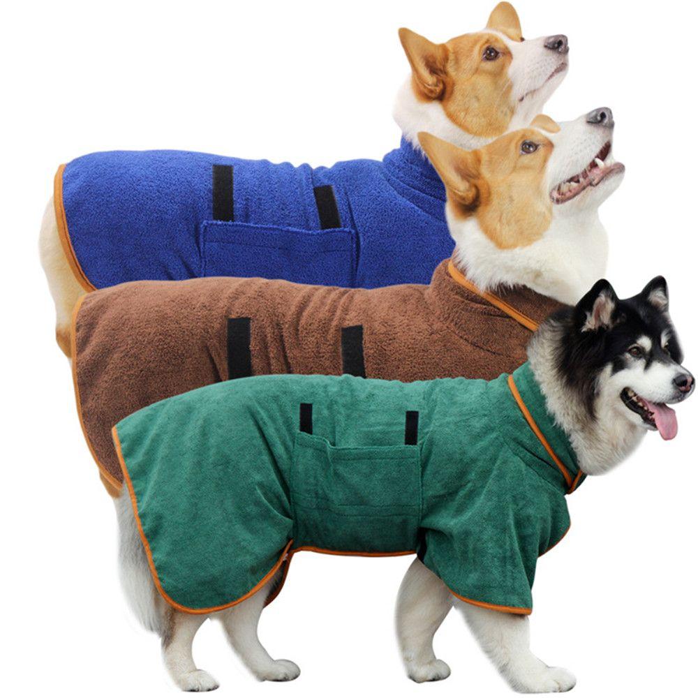 

Fast Absorbing Dog Towel Pets Coat Towel Microfibre Super Absorbent Bath Robe Pet Dog Bathrobe
