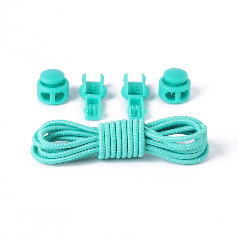 1 Pair Unisex Locking Lazy Shoe Laces with Safety Elastic Sneaker Shoelaces Sport Shoestrings