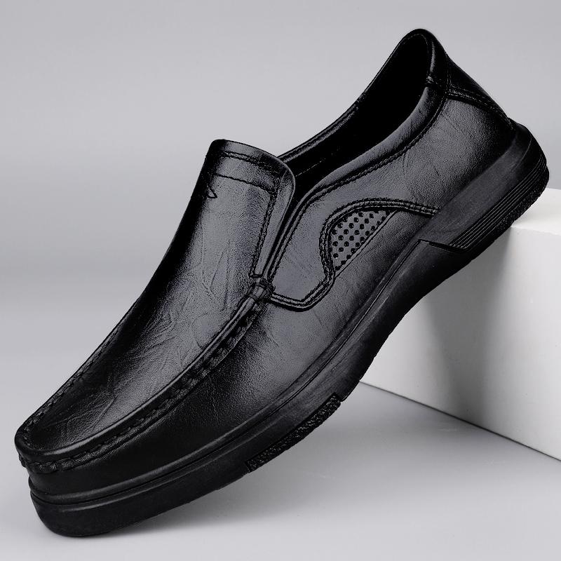Fashion Genuine Leather Men Casual Shoes Summer Slip on Loafers Hot Sale Driving Shoes Business Flats Handmade Moccasins Driving Shoes