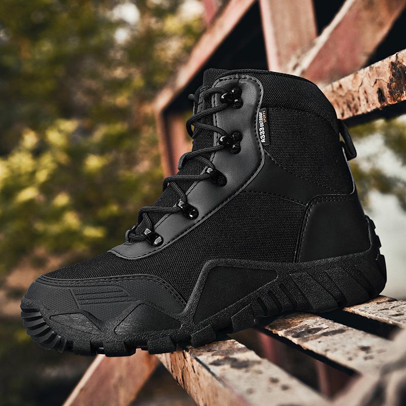 Outdoor Hiking Boots Mid-help Spring, Autumn and Winter New Casual Wear-resistant Sports Actual Combat Tactics Desert Boots