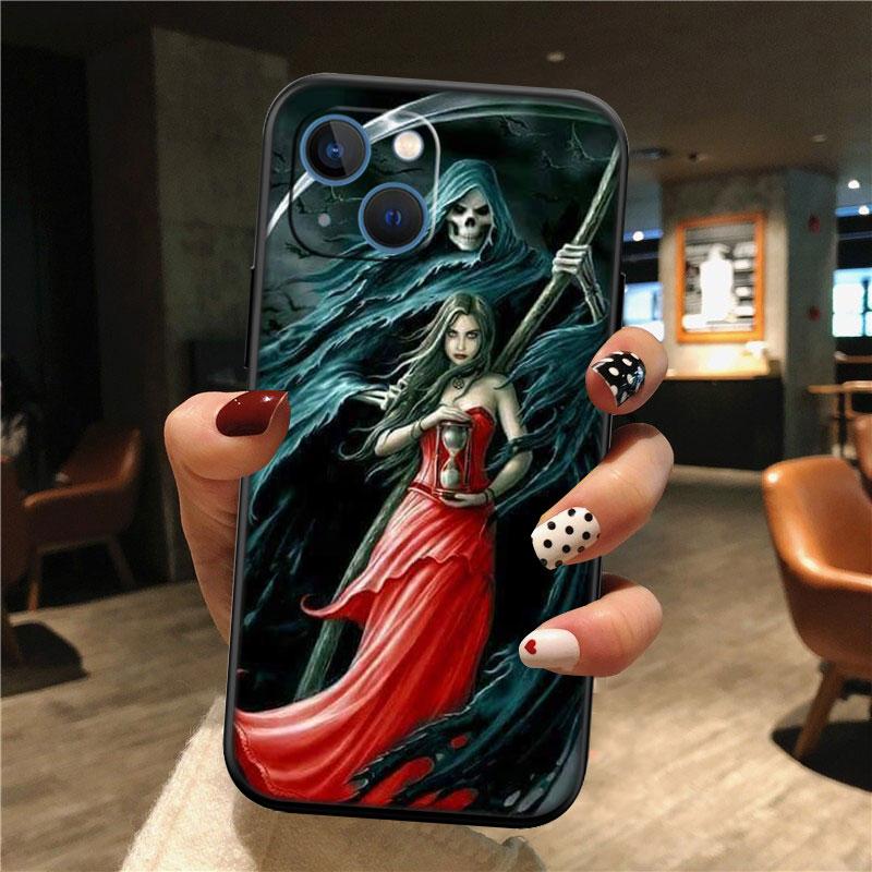 Grim Reaper Skull Shell Phone Case for Samsung Galaxy Note 10 20 S23 S24 S25 Ultra FE Plus Edge Lite A02S A35 A07 A17