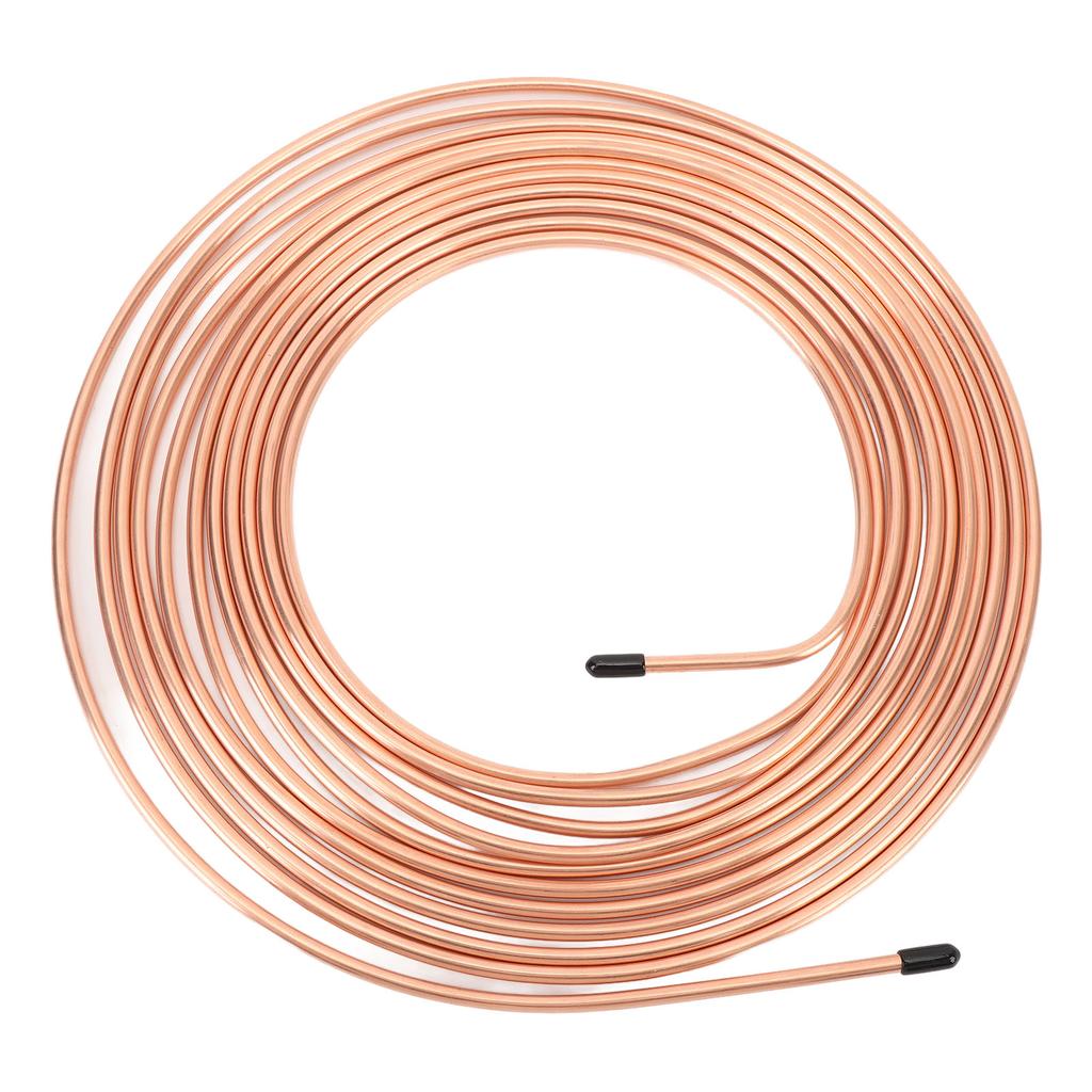 3 16inx25Ft Brake Line Tubing Kit Alloy Flexible Brake Line Replacement Coil Roll and Fitting Kit for Vehicle