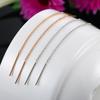 ZHOUYANG Chain Earring For Women Simple Style None Stone Rose Gold Color Ear Line Fashion Jewelry  ZYE236 ZYE237
