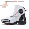 Men Motorcycle Boots Shoes Microfiber Leather Waterproof Quick Lacing Professional Botas Moto Hombre Bota Motociclista