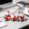 Small Garden Planters 3PCS Mini Santa Claus Resin Ornaments, Cute Desktop Figurines, Creative Ornaments Christmas Decorative Accents for Landscaping